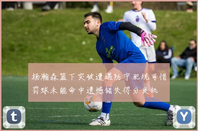 杨瀚森篮下突破遭遇防守犯规可惜罚球未能命中遗憾错失得分良机